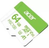 Флеш-карта Acer 64GB microSD MSC100 /U3/V30/A1/C10 R 100MB/s / Wri BL.9BWWA.336