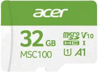 Флеш-карта Acer 32GB microSD MSC100 /U1/ V10/A1 Read 100MB/s / Wri BL.9BWWA.335