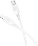 Кабель BOROFONE USB-C to Lightning 1.0m silicone BX113 Lenny white 6941991115387