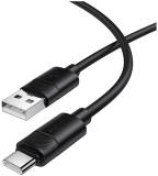 Кабель BOROFONE USB 2.0 AM to USB-C 1.0m silicone BX123 Leya black 6941991124211
