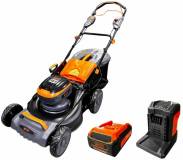 Газонокосилка GTM акумуляторна, 56V, 48см, самохідна, 4Ah, ЗП LM56/480SP-V_KIT
