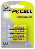Аккумулятор PKCELL AAA R03 1200mAh 1.2V NiMH Rechargeable Battery, 4ш PC/AAA1200-4B