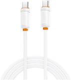 Кабель XO USB-C to USB-C 1.0m 27W white XO-CB-300CC-WH