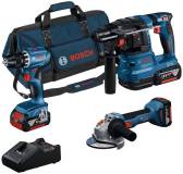 Инструмент Bosch Professional, GSR 18V-45 + GBH 18V-22 + GWS 18V-8, 0.615.A50.07L