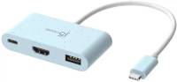 Разветвитель J5Create USB-C 3-in-1 1xHDMI + 1xUSB 3.2 + 1xUSB-C PD100W b JCA379EC-N