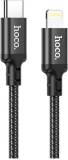 Кабель HOCO USB-C to Lightning 2.0m 3A 20W nylon X14 black 6931474752208