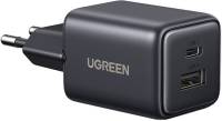 Зарядка Ugreen X514 1xUSB-C PD20W + 1xUSB GaN black 65737
