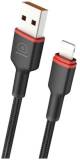Кабель Wuw USB 2.0 AM to Lightning 1.0m 2.4A X203 black 6972573336210