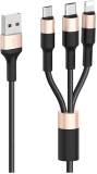 Кабель HOCO USB 2.0 AM to Lightning + USB-C + Micro 5P 1.0m 2A 6957531080275