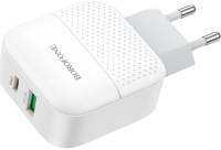 Зарядка BOROFONE BA46A USB-C PD + USB QC3.0 18W white 6931474727343