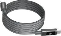 Кабель Choetech PD60W USB-C to USB-C 1.2m mgn XCC-1067-GY