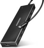 Разветвитель AXAGON USB-C to 7xUSB 3.0 black HUE-F7C