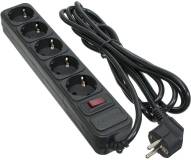 Фильтр Patron 3.0 m3*1mm2 (SP-1053)  5 розеток BLACK EXT-PN-SP-1053