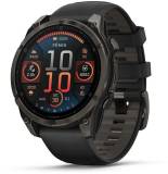 Часы Garmin fenix 8 47mm, AMOLED, Saph, CrbnGryTi/Blk, Blk/Peb 010-02904-21