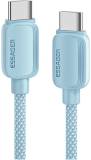 Кабель ESSAGER USB-C to USB-C 2.0m 100W blue EXCTT1-WLA03-P