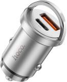 Зарядка HOCO NZ10 Handy USB-A/Type-C Silver 6942007601825