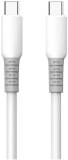 Кабель ColorWay USB-C to USB-C 1.0m 3A PD60W liquid silicone white CW-CBPDCC093-WT