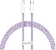 Кабель Baseus USB-C to Lightning 2.0m 20W purple CALD000105