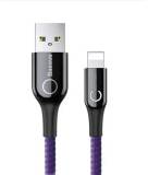 Кабель Baseus USB 2.0 AM to Lightning 1.0m 2.4A purple CALCD-05