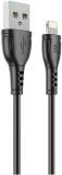 Кабель Wibrand USB 2.0 AM to Lightning 1.0m PVC black WI.DC/BO1B-UL