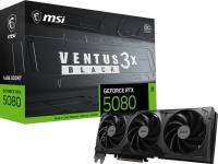 Видеокарта MSI GeForce RTX 5080 16GB VENTUS 3X OC BLACK RTX 5080 16G VENTUS 3X OC BLACK