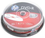 Диск HP DVD-R 4.7GB 16X 10шт 69315/DME00026-3