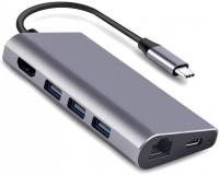 Аксессуар Dynamode USB3.1 Type-C to HDMI, 3хUSB3.0, RJ45, USB Type-C Dock-USB-TypeC-HDMI-USB3.0-RJ45