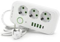 Фильтр VOLTRONIC F09U, 3 роз EU, 4USB White F09U-White