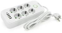 Фильтр VOLTRONIC F06U, 6 роз EU, 4USB White F06U-White