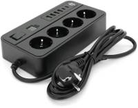 Фильтр VOLTRONIC G13H, 3000W, 4 роз, 4USB 3,2А, 2 Type-C, 2м Black YT-G13H