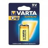 Подробнее о Varta SUPERLIFE 9-VOL BLI1 6F22 ZINC-CARBON 02022101411