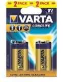 Подробнее о Varta LONGLIFE 9V Extra BLI 2 6LR61 ALKALINE 04122101412