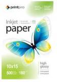 Фотобумага ColorWay PrintPro глянц. 180г/м, 10x15 PG180-500 PGE1805004R