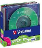 Подробнее о Verbatim Mini CD-RW Disc 8x-12x, 210Mb, Slim case (43555)