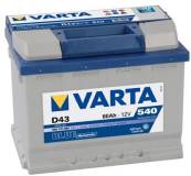 Подробнее о Varta Blue Dynamic 60Ah D43 5601270543132