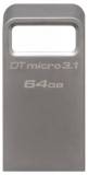Подробнее о Kingston DataTraveler Micro 64GB Metal Silver USB 3.1 DTMC3/64GB