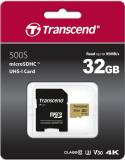 Подробнее о Transcend microSDHC 500S 32GB UHS-I U3 + adapter TS32GUSD500S