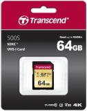 Подробнее о Transcend 500S SDXC 64GB UHS-I C10 U3 V30 TS64GSDC500S