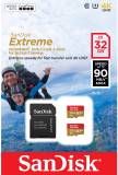 Флеш-карта SanDisk Extreme A1 MicroSDHC 2x32GB Twin Pack class 10 UHS-I U3 V30 + adapter SDSQXAF-032G-GN6AT