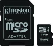 Флеш-карта Kingston MicroSDHC 8GB Class4 + adapter SDC4/8GB