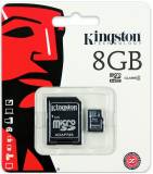 Флеш-карта Kingston microSDHC 8GB Class 4 + adapter SDC4/8GB