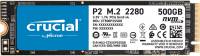 Подробнее о Crucial SSD P2 500GB M.2 2280 NVMe PCIe Gen3 x4 3D QLC CT500P2SSD8