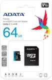 Подробнее о A-Data Premier microSDXC 64GB + Adapter AUSDX64GUICL10A1-RA1