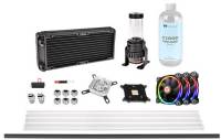 Подробнее о Thermaltake Pacific M240 D5 Hard Tube Water Cooling Kit (CL-W216-CU00SW-A)
