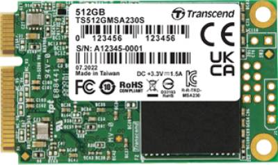 Накопитель Transcend mSATA SSD 230S 512GB 3D TLC TS512GMSA230S