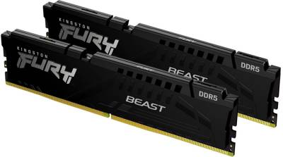 Память Kingston Fury Beast AM5 Black DDR5 32GB (2x16GB) 5600MHz CL36 Kit KF556C36BBEK2-32