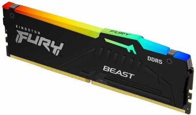 Оперативная память Kingston Fury Beast RGB AM5 Black DDR5 16GB 5600MHz CL36 KF556C36BBEA-16