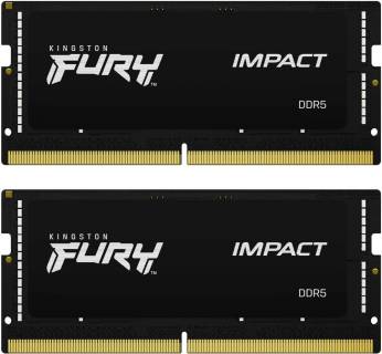 Оперативная память Kingston So-Dimm FURY Impact DDR5 64GB (2x32GB) 4800MHz CL38 Kit KF548S38IBK2-64