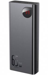 Павербанк Baseus Adaman Metal Digital Display 20000mAh 65W 6A QC3.0 + PD3.0 2USB + Type-C Black PPIMDA-D01
