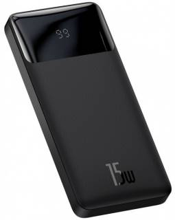 Павербанк Baseus Bipow Digital Display 10000mAh 15W 3A 2USB + Type-C Black PPDML-I01